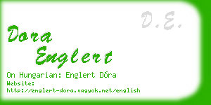 dora englert business card